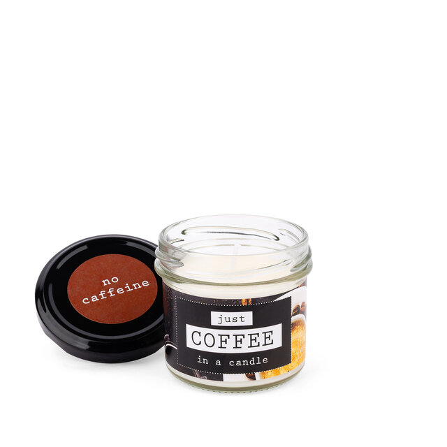 No caffeine - JUST COFFEE - in a candle, in luxe verpakking - per 6