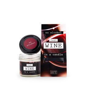 No alcohol - JUST WINE - in a candle, in luxe verpakking - 6 stuks