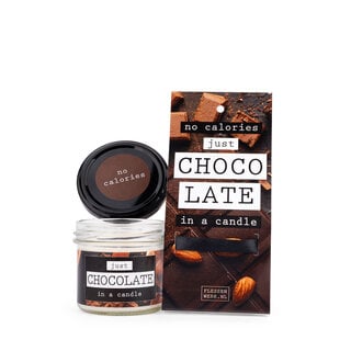 No calories - JUST CHOCOLATE - in a candle, in luxe verpakking - 6 stuks