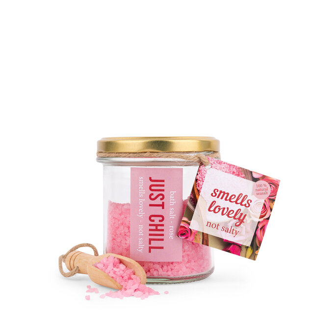 Just chill - Badzout met schepje - Rozen – per 6