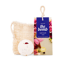 You're the bomb! - Bruisbal met washand - Rose - per 6