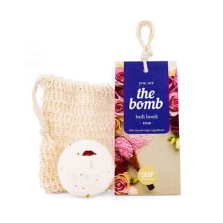You're the bomb! - Bruisbal met washand - Rose - per 6
