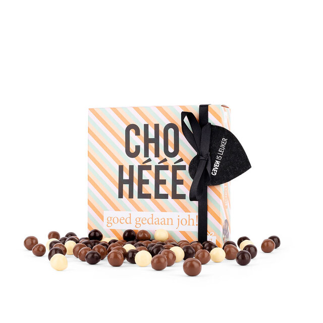 Chohééé! Goed gedaan joh! - Chocola  in cadeau-doosje - per 6