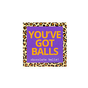 You've got balls! - Chocola  in cadeau doosje - per 6
