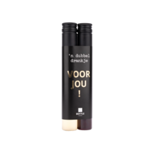'n Dubbel drankje - Voor jou! (Zwart/Goud) - per 6