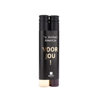 'n Dubbel drankje - Voor jou! (Zwart/Goud) - per 6