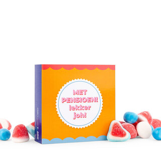 Snoepkaart - Met pensioen lekker joh! - per 6
