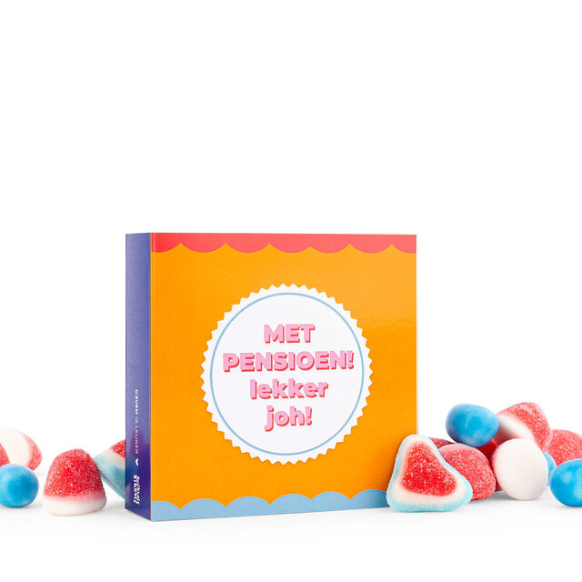 Snoepkaart - Met pensioen lekker joh! - per 6