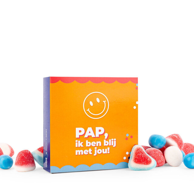 Snoepkaart - Pap ik ben blij met jou! - per 6