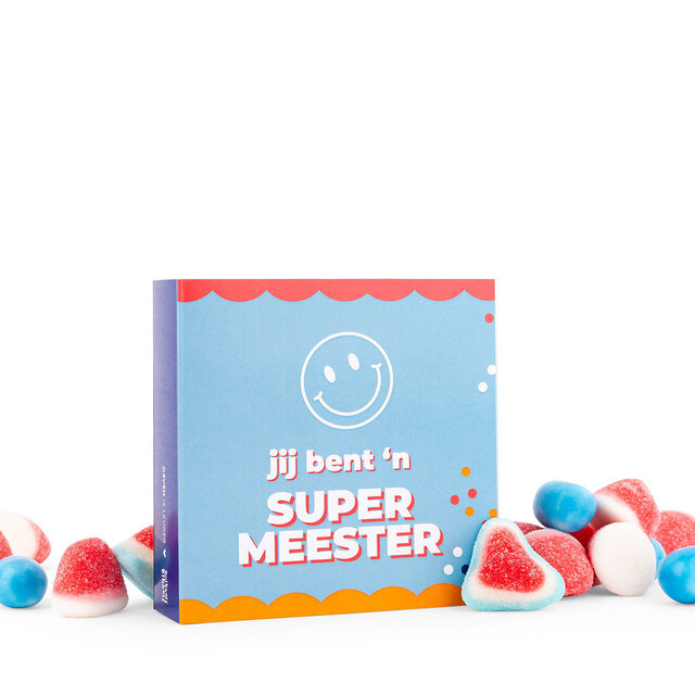 Snoepkaart - Jij bent een super meester - per 6