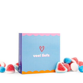 Snoepkaart - Veel liefs - per 6