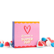 Snoepkaart - Jij bent een super juf - per 6