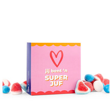 Snoepkaart - Jij bent een super juf - per 6