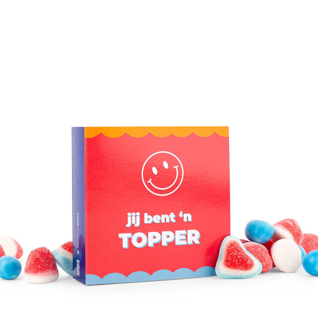 Snoepkaart - Jij bent een Topper! - per 6