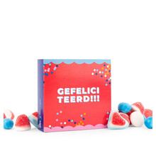 Snoepkaart - Gefeliciteerd - per 6