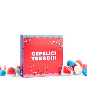 Snoepkaart - Gefeliciteerd - per 6