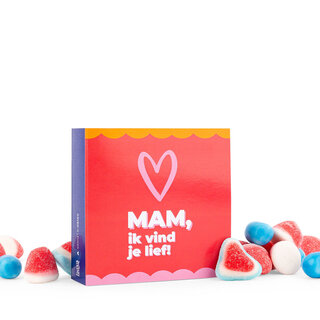 Snoepkaart - Mam ik vind je lief! - per 6