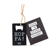 Flessenopener met kaart - Voor een super vader - per 6