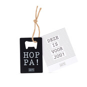 Flessenopener met kaart - Deze is voor jou - per 6