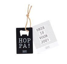 Flessenopener met kaart - Deze is voor jou - per 6