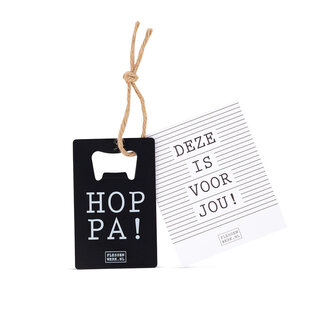 Flessenopener met kaart - Deze is voor jou - per 6
