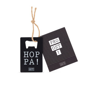 Flessenopener met kaart - Proost - per 6