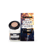 No alcohol - JUST CHAMPAGNE - in a candle, in luxe verpakking - per 6
