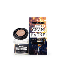 No alcohol - JUST CHAMPAGNE - in a candle, in luxe verpakking - per 6