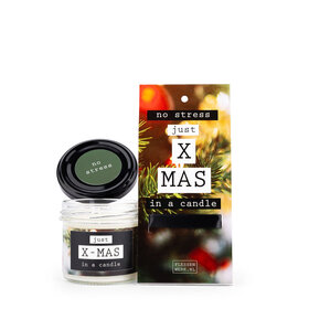 No stress - JUST X MAS - in a candle, in luxe verpakking - per 6