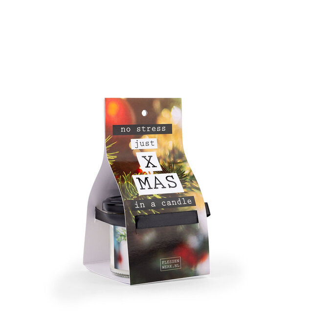 No stress - JUST X MAS - in a candle, in luxe verpakking - per 6