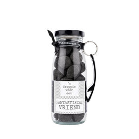 Dropflesje 250 ml ‘n Droppie voor een fantastische vriend! met flessen opener- per 6
