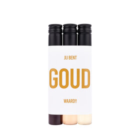 PRIMERA - 3 wijntubes - Jij bent GOUD waard - per 6