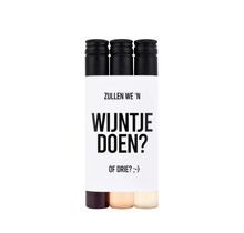 PRIMERA - 3 wijntubes - Zullen we een wijntje doen - per 6