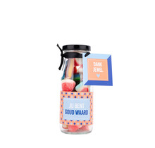 PRIMERA - Snoepflesje 250 ml - Jij bent goud waard - per 6