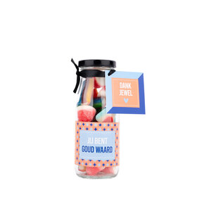 PRIMERA - Snoepflesje 250 ml - Jij bent goud waard - per 6