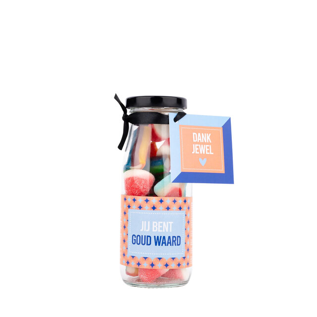 PRIMERA - Snoepflesje 250 ml - Jij bent goud waard - per 6