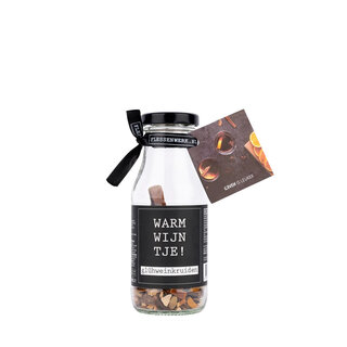 Warm wijntje - gluhwein kruiden in flesje - per 6