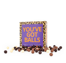 You've got balls! - Chocola  in cadeau doosje - per 6