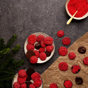 Make your own Christmas chocolates -  in flesje - per 6