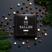 DE (Kerst)BALLEN! - chocola  in cadeau-doosje - per 6