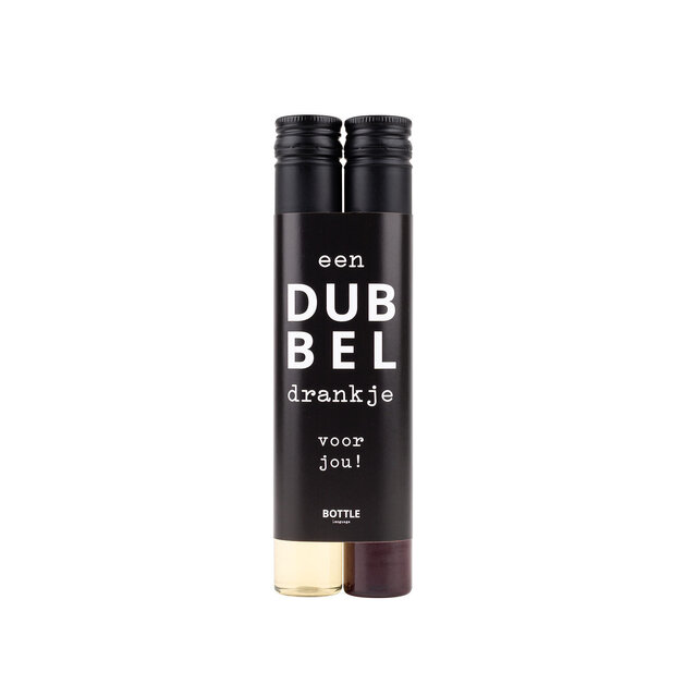 'n Dubbel drankje - Voor jou! (Zwart/Goud) - per 6