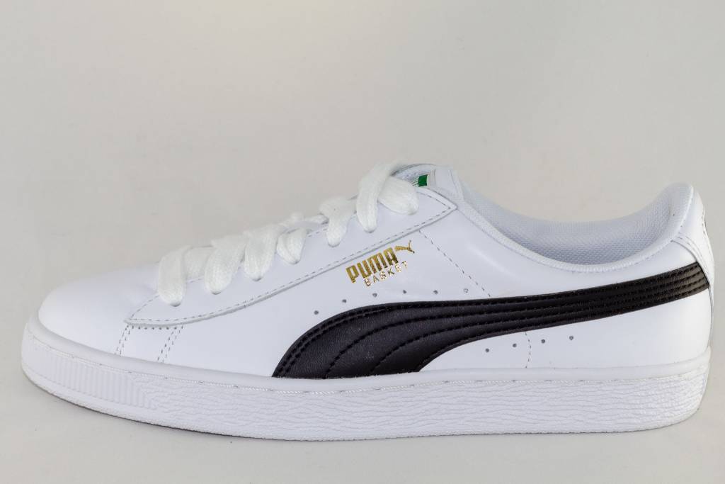 puma basket classic lfs white black