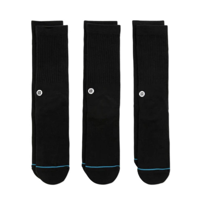 STANCE STANCE ICON 3 PACK BLACK