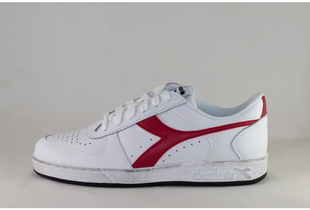 DIADORA MAGIC BASKET LOW ICONA White/ Chili Red