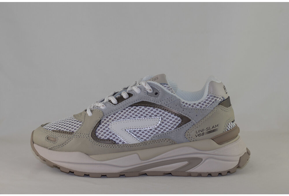 HUB SLAM M35  Mid Grey/ Off Wht/ Washed Linen/ Lt bone- Almond Brwn