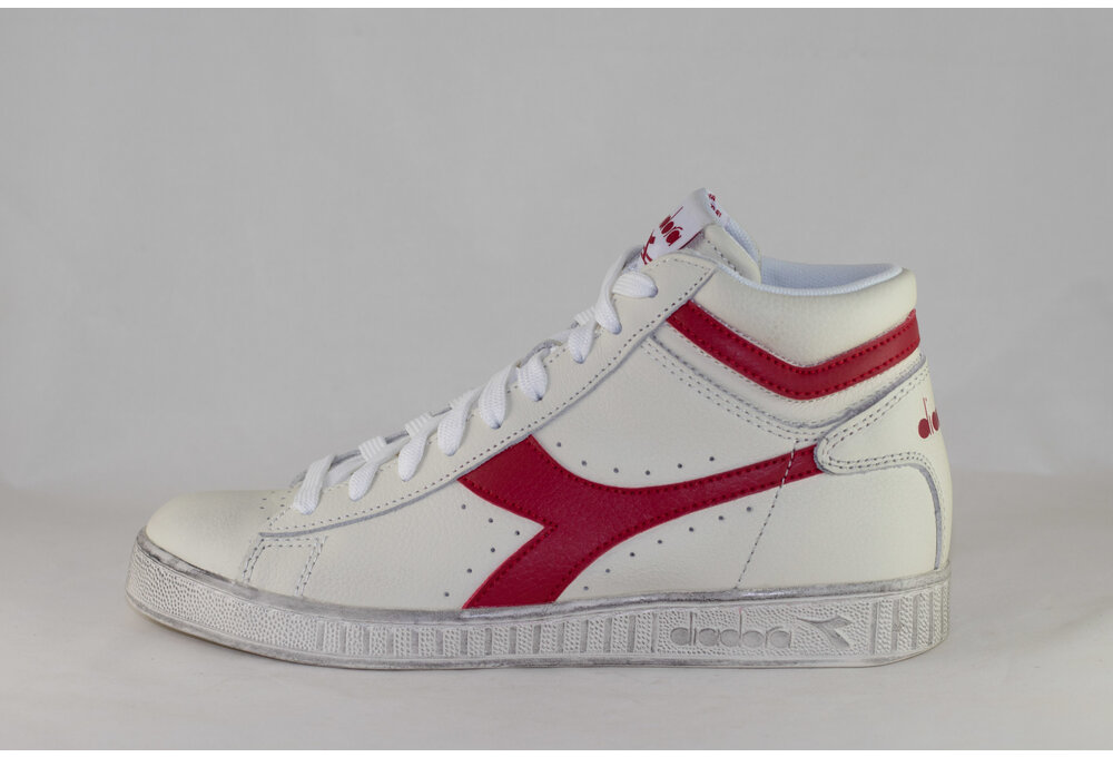 DIADORA GAME HIGH WAXED White/ Red Pepper