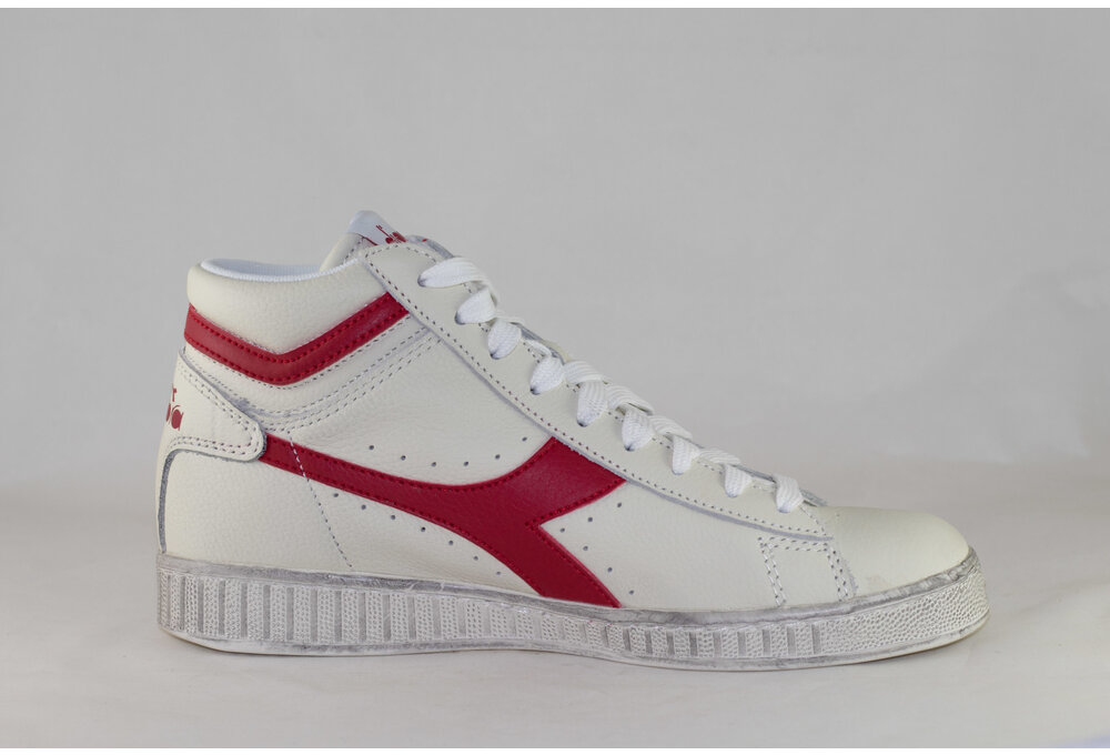 DIADORA GAME HIGH WAXED White/ Red Pepper
