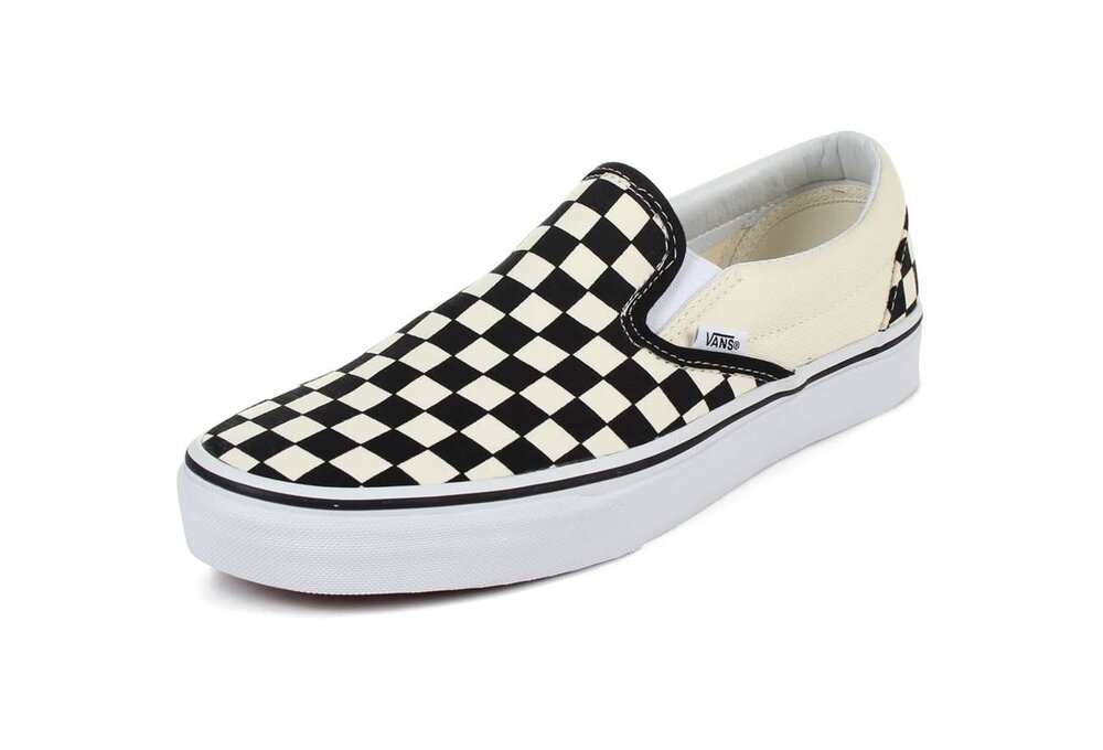 VANS CLASSIC SLIP-ON Black/ White  ( Checkerboard )