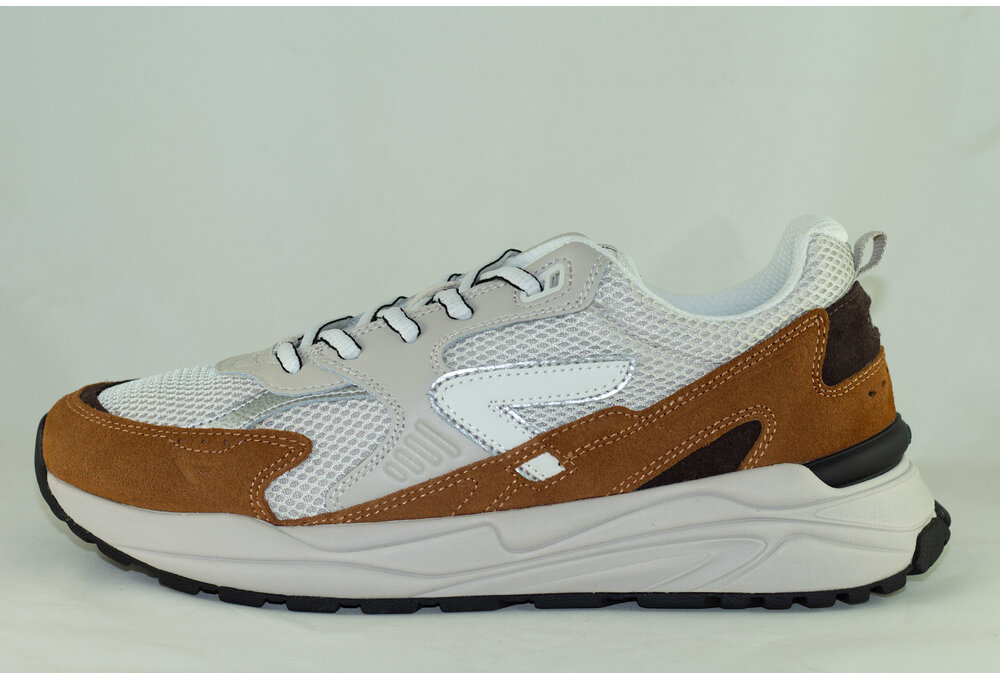 HUB GRID M37 Lt Bone/ Off White/ Cognac/ Lt Bone- Black