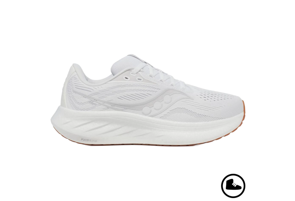 SAUCONY RIDE 18 White/ Gum